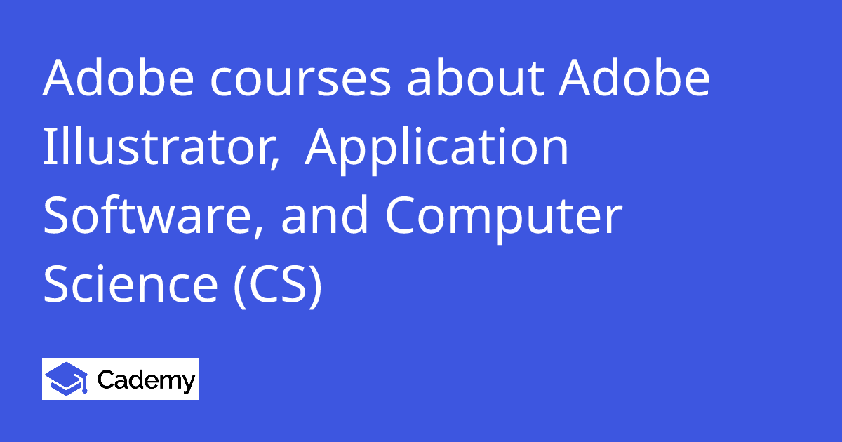 Adobe courses about Adobe Illustrator, Application Software, and ...